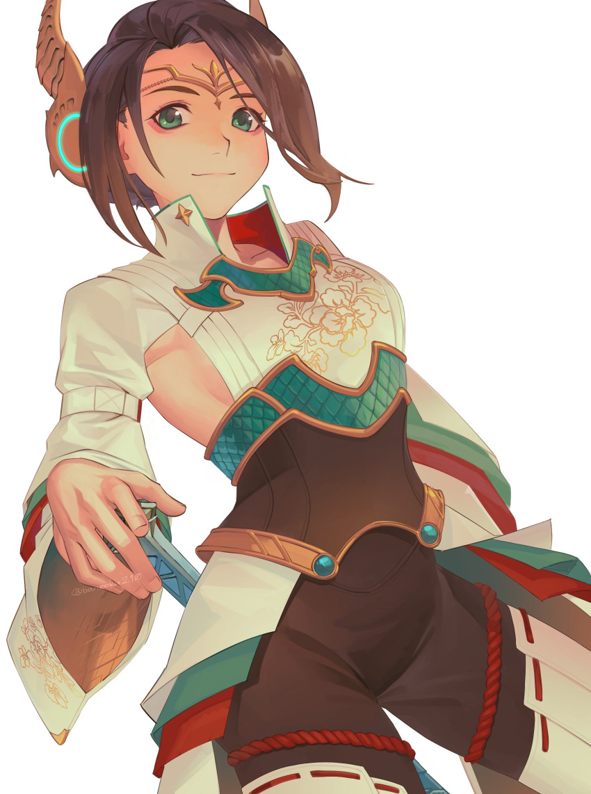 1girls absurd_res alexandria_(xenoblade) armpits bangs banzoku210 black_bodysuit black_leggings black_legwear blush bodysuit boots braid breasts brown_hair circlet cleavage closed_mouth eyeliner french_braid green_eyes highres hourglass_figure leggings legwear long_hair long_sleeves looking_at_viewer makeup medium_breasts nintendo sideboob sidelocks simple_background smile solo thick_thighs thigh_boots thighhighs thighs voluptuous white_background white_boots white_thighhighs wide_hips wide_sleeves xenoblade_(series) xenoblade_chronicles_3