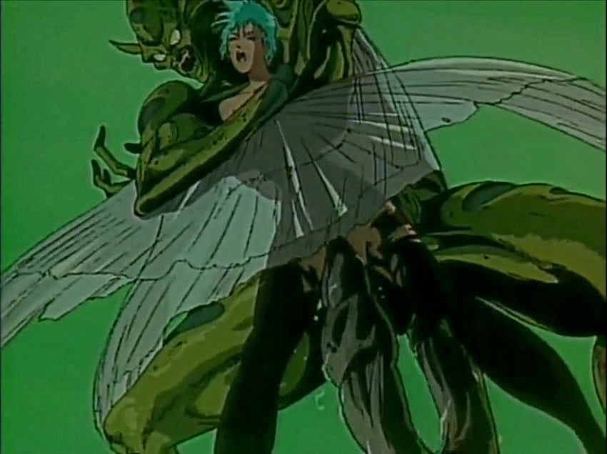 demon from_behind interspecies kohoki larger_male legend_of_the_demon_womb male/female male_penetrating_female megumi_amano rape restrained smaller_female uncensored urotsukidoji urotsukidoji_2 winged_arms wings