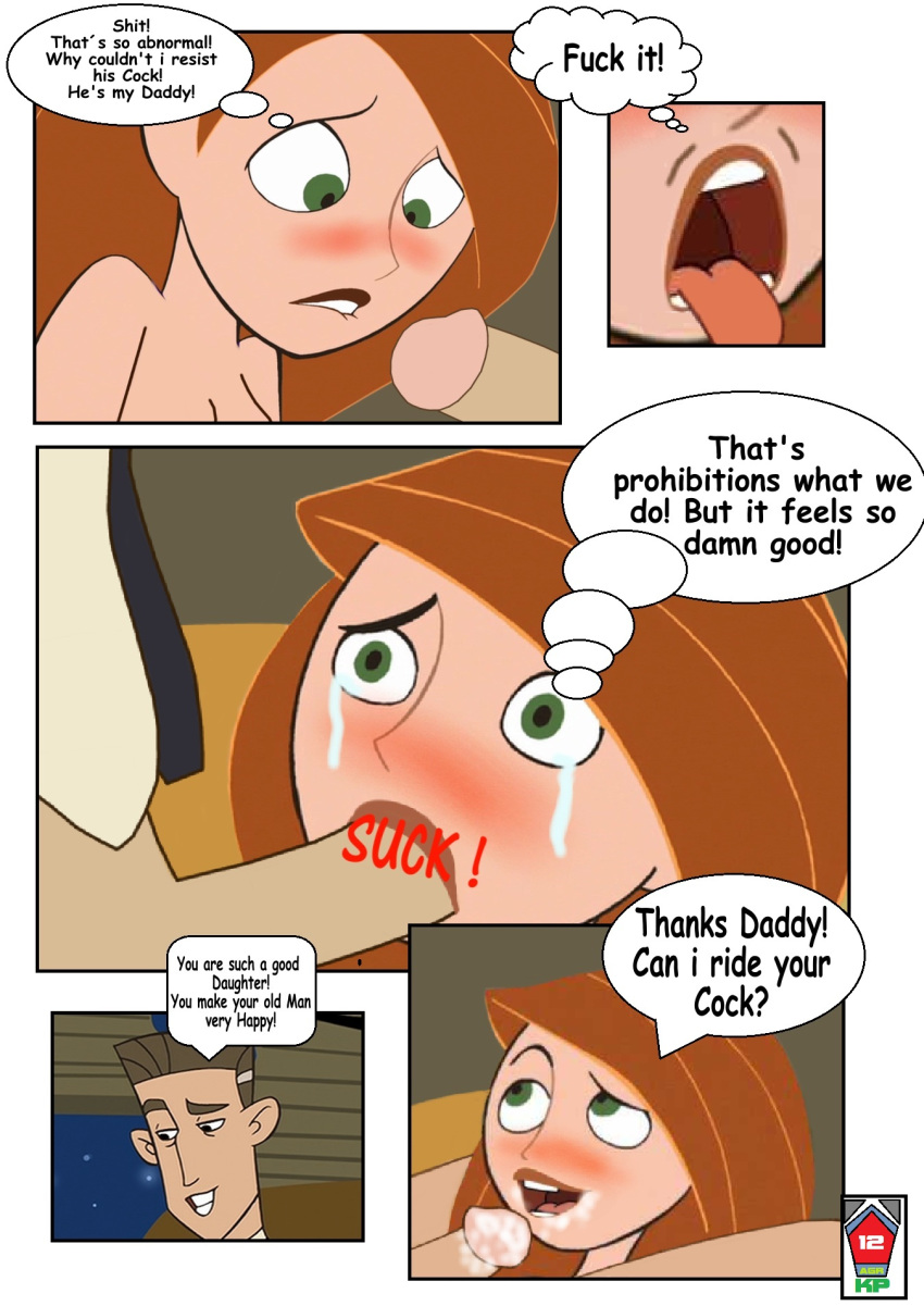 agr12 cheating_husband cum_in_mouth daughter disney father_and_daughter fellatio female human incest james_timothy_possible kim_possible kimberly_ann_possible male oral penis straight straight_hair tagme tears throat tongue tongue_out