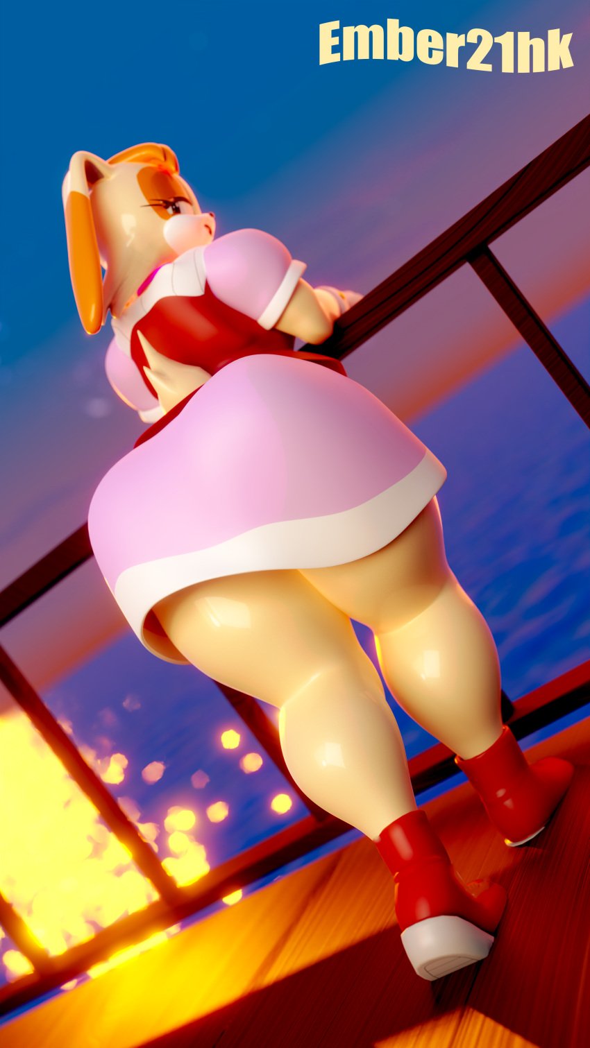 3d 4k ass_focus big_ass blender_(software) blender_cycles clothed clothed_female curvy curvy_figure ember21hk female female_only hi_res huge_ass lagomorph leaning_on_object looking_at_viewer looking_back_at_viewer posing rabbit sega solo_female sonic_(series) sonic_the_hedgehog_(comics) sonic_the_hedgehog_(series) thick_hips thick_legs thick_thighs vanilla_the_rabbit wet_body wide_hips