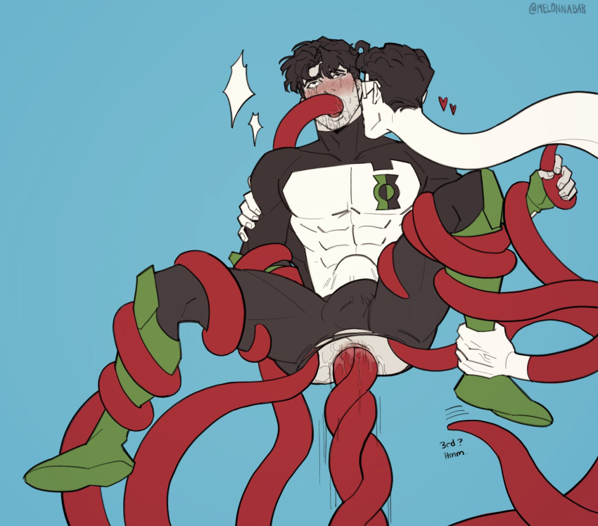 anal_insertion anal_penetration dc gay gay_sex green_lantern horny_male kyle_rayner male male_only melonnabab melonnabar muscles muscular muscular_male patrick_o'brian plastic_man spread_legs tentacle_in_ass tentacle_in_mouth tentacle_on_male tentacles