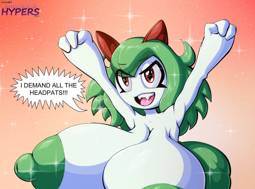 big_breasts breasts emillie_(zanbonsen) kirlia pokémon_(species) pokemon pokemon_(species) zanbonsen