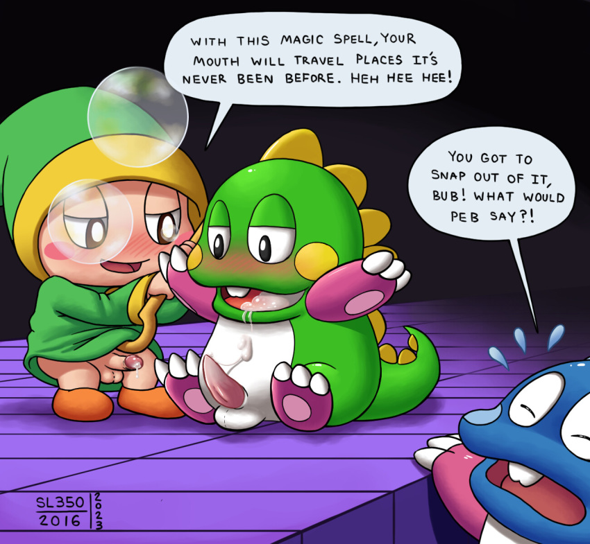 2016 2023 3boys after_oral after_orgasm animal_genitalia animal_penis anthro balls barefoot bedroom_eyes big_eyes big_head black_background black_eyes blue_body blue_skin blush bob_(bubble_bobble) bodily_fluids bub_(bubble_bobble) bubble bubble_bobble buckteeth chubby_anthro chubby_male claws closed_eyes clothed clothing cum cum_from_penis cum_in_mouth cum_inside cum_on_belly cum_on_body cum_on_face cum_on_penis cum_on_tongue cum_string detailed dialogue dragon drooling drunk_(bubble_bobble) duo duo_focus earless erection exclamation_point feet footwear frown gay genital_fluids genitals green_body green_skin green_tail group half-closed_eyes hanging_on happy hi_res hoodie human human_on_anthro humanoid_genitalia humanoid_penis hypnosis long_tail looking_down magic magic_user male male_only mammal mind_control mostly_nude multicolored_body multicolored_penis multicolored_skin narrowed_eyes noseless nude nude_anthro nude_male on_ground open_mouth orgasm pawpads penis pink_pawpads pink_penis pink_tongue precum presenting presenting_balls presenting_penis question question_mark raised_arms red_body red_skin red_tongue robe rosy_cheeks round_head saliva scalie seductive shadow sharp_claws sharp_teeth shoes signature sitting sl350 slightly_chubby small_balls small_penis smile speech_bubble spell spiked_tail spikes spikes_(anatomy) staff standing sweat tail taito tan_balls tan_body tan_penis tan_skin tapering_penis teeth toe_claws tongue toony topwear trio two_tone_body two_tone_skin white_balls white_body white_skin worried yellow_body yellow_skin yellow_spikes