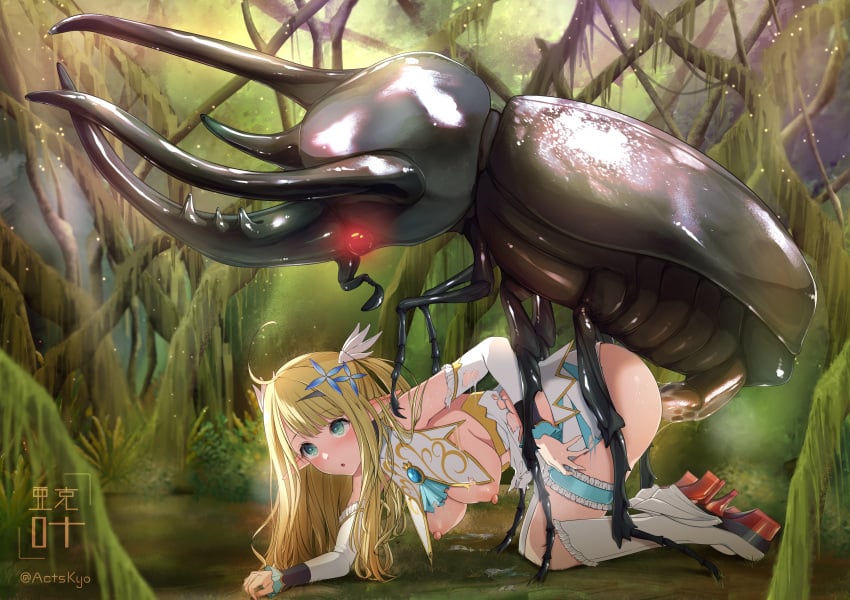 absurd_res actskyo all_fours ambiguous_penetration arthropod azur_lane beetle black_body blonde_hair blue_eyes boots centaur_(azur_lane) clothing duo female feral feral_penetrating feral_penetrating_female feral_penetrating_human foley_anden footwear forced hair hi_res high_heels human human_on_feral human_penetrated humanoid_pointy_ears insects interspecies long_hair male male/female mammal open_mouth outside penetration rape rhinoceros_beetle scarabaeid sex zoophilia