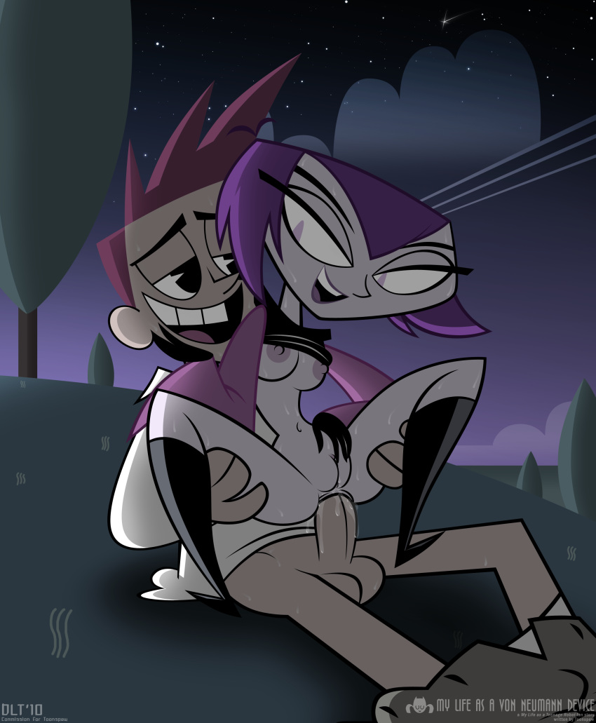 anal anal_sex brad_carbunkle breasts breasts_out dlt misty_(mlaatr) my_life_as_a_teenage_robot sex smooth_skin