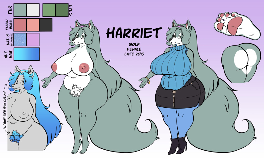 big_breasts breasts female furry harriet_(harry_amoros) typhmom