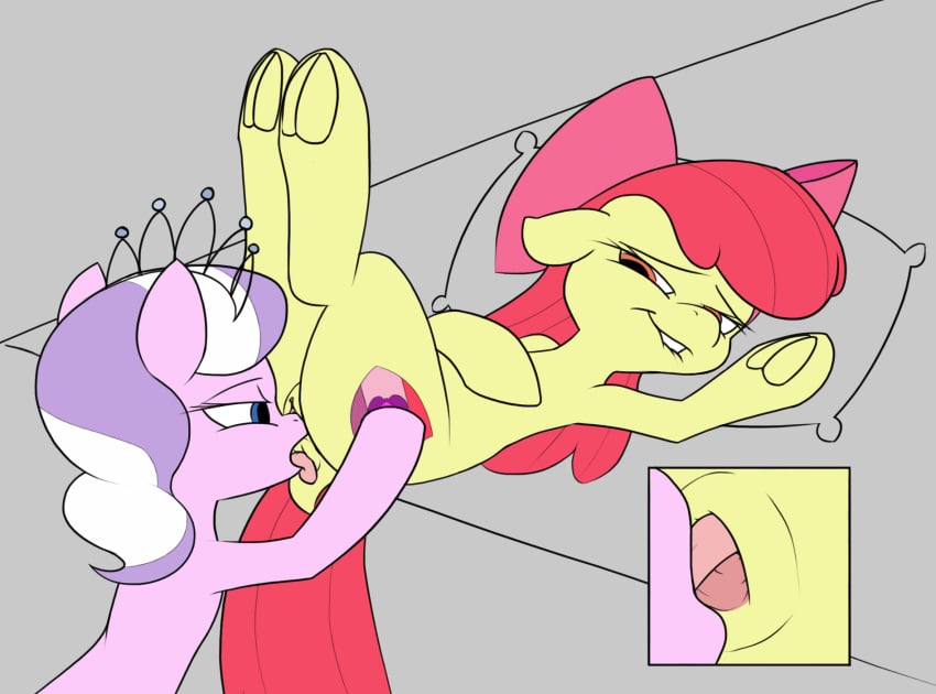 10s 2019 accessory anal anus apple_bloom_(mlp) bed bite biting_lip biting_own_lip bow_ribbon close-up crown cutie_mark diamond_tiara_(mlp) digital_drawing_(artwork) digital_media_(artwork) dock earth_pony equid equine female female/female female_penetrated female_penetrating female_penetrating_female female_rimmed female_rimming female_rimming_female feral feral_on_feral feral_penetrated feral_penetrating feral_penetrating_feral feral_rimming_feral friendship_is_magic furniture grey_background hair hair_accessory hair_ribbon hairbow hand_on_butt hasbro hi_res hooves horse legs_in_air legs_up looking_pleasured lying mammal my_little_pony on_back on_bed oral penetration pillow pink_body pony purple_hair red_hair red_tail ribbons rimming self_bite sex simple_background strebiskunk tail tiara tongue tongue_in_ass tongue_out underhoof unsigned yellow_body young young_on_young