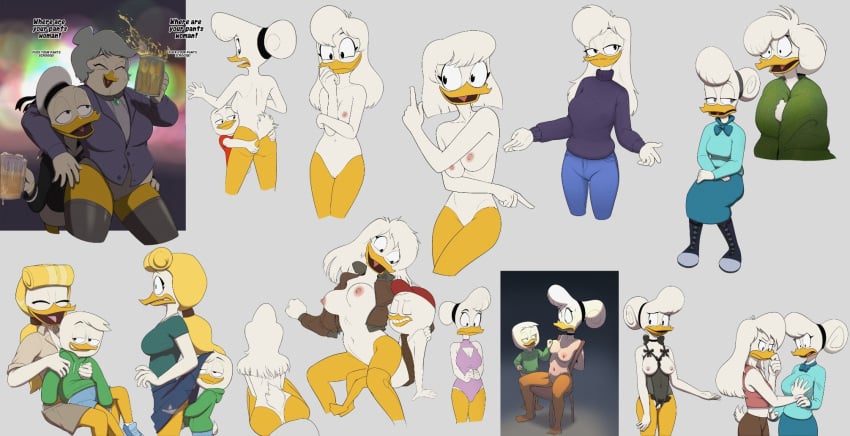 2022 age_difference anatid anseriform avian bentina_beakley bird bottomless breast_grab breasts clothed clothing daisy_duck della_duck disney donald_duck drockdraw duck ducktales duo female female/female fingering genitals goldie_o'gilt group hand_on_breast hi_res huey_duck humanoid incest louie_duck male male/female mature_female nipples nude pussy solo webby_vanderquack younger_male