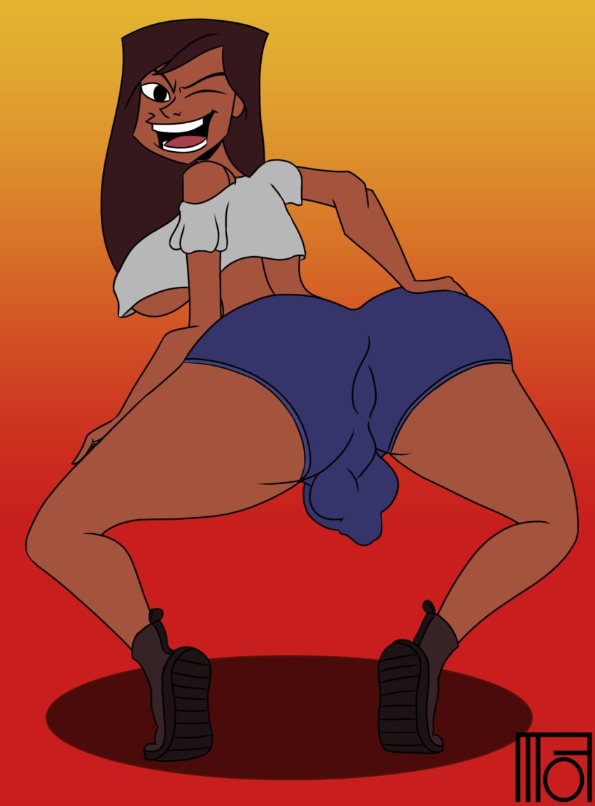 1futa alternate_color alternate_version_at_source alternate_version_available anus ass barefoot big_ass big_balls big_breasts big_penis completely_naked completely_nude completely_nude_futanari corset dark-skinned_futanari dark_skin futa_only futanari high_heels jessica_jaclyn jessica_jaclyn_(rise_of_the_tmnt) lingerie moffoffo rise_of_the_teenage_mutant_ninja_turtles shorts solo spread_anus spread_ass spread_butt spread_legs squatting tan_body tan_skin tanline teenage_mutant_ninja_turtles tight_clothing variant