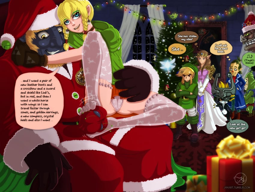 2015 4:3 animal_print annoyed anthro arm_around_neck armor armwear ass barely_contained baubles beard bell belt blin_(tloz) blonde_hair blue_body blue_eyes blue_glow blue_skin boots bottomwear braided_hair brown_hair bulge button_pop camel_toe character_in_background choker christmas christmas_clothing christmas_headwear christmas_lights christmas_list christmas_tree clothed clothed_sex clothing coat compass costume cross-popping_vein crossed_arms crown curtains dark-skinned_male detailed_background dialogue dress duo_focus ear_piercing elbow_gloves elbowing english_text facial_hair fairy female flying foot_fetish foot_play footjob footjob_through_clothing footwear frost fully_clothed ganondorf ganondorf_(wind_waker) gem genitals gift gloves goatee green_hair green_sclera grin group hair hand_in_pocket handwear hat headgear headgear_only headwear helmet helmet_only hi_res holidays humanoid humanoid_pointy_ears hylian hyrule_warriors inside jewelry larger_male legwear li0nie light_body light_skin linebeck lineup link linkle lipstick long_hair looking_down makeup male male/female midna moblin monster motion_lines multiple_boys multiple_girls musical_note navi necklace night nintendo on_lap onesie panties pattern_bottomwear pattern_clothing pattern_panties pattern_underwear penis phantom_hourglass picture_frame piercing pig_nose pink_stockings plant plantigrade pockets pouting princess_zelda public public_sex questionable_consent red_eyes red_scarf rug santa_costume santa_hat sapphire_(gem) scarf seductive sex sitting sitting_on_lap size_difference sky smaller_female smile smirk snowflake_print speech_bubble spread_legs spreading standing star starry_sky stockings string_lights tapping_foot tassels text the_legend_of_zelda thinking thought_bubble tiara tingle topwear tree trenchcoat triforce twilight_princess twin_braids twintails two-footed_footjob underwear voyeur waiting wardrobe_malfunction wide_hips window x-ray yellow_eyes yellow_ribbon yellow_sclera zelda_(twilight_princess)