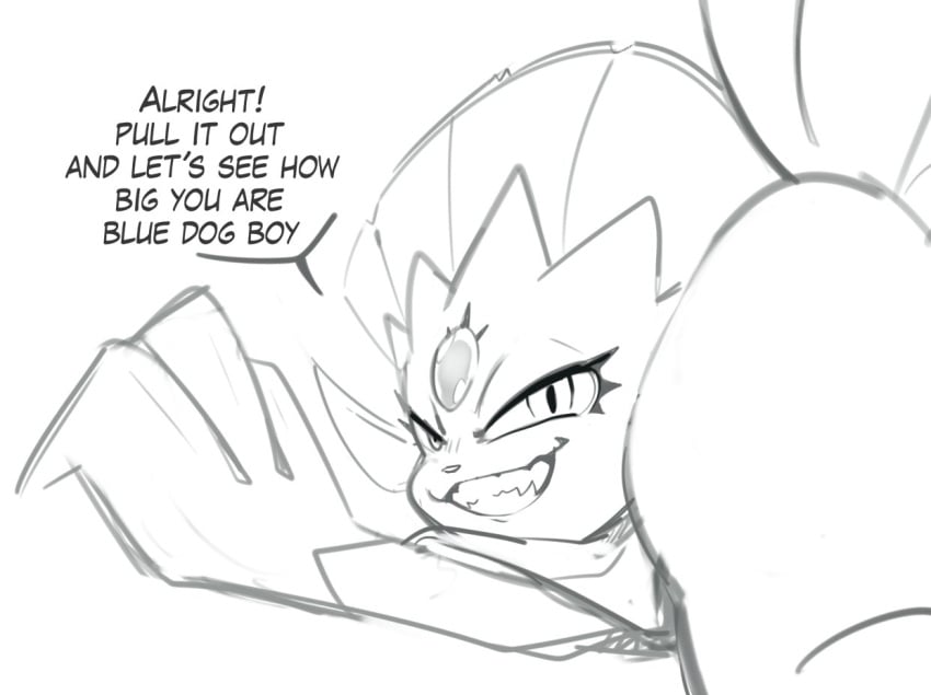 anthro darkluxia horny imminent_sex male/female pokémon_(species) pokemon pokephilia sherlunsfw sketch smug smug_grin text uncolored weavile white_background