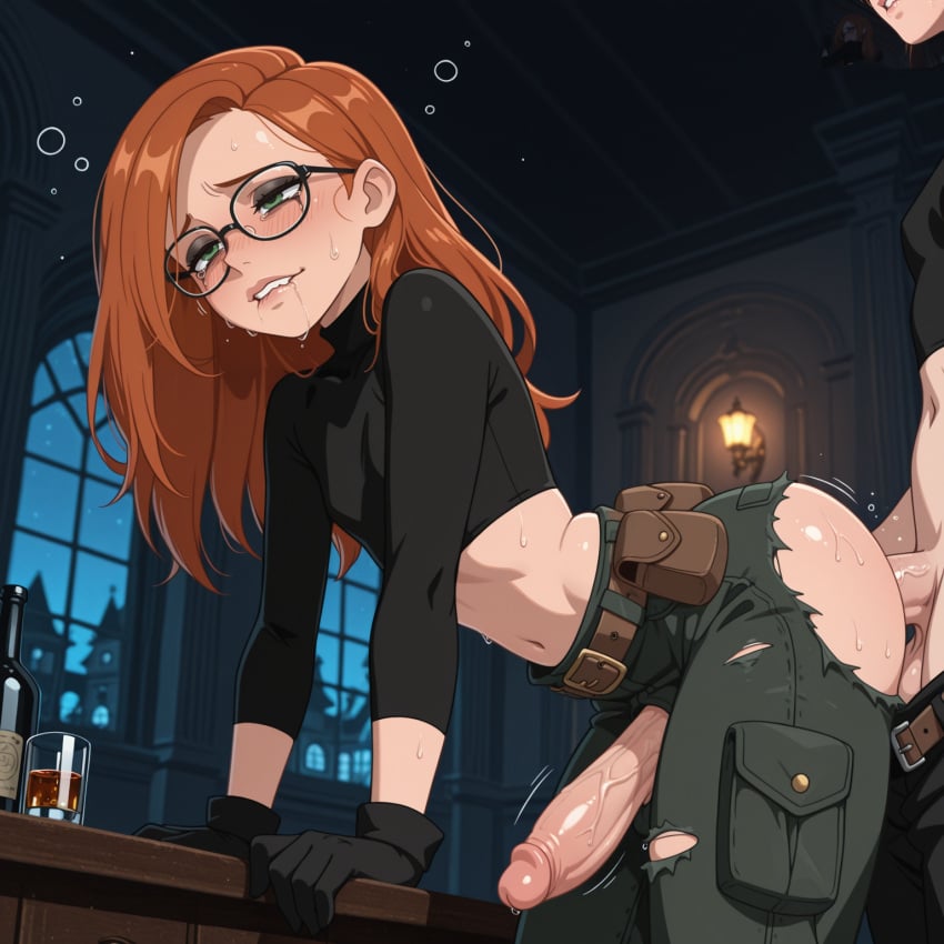 1:1 1:1_aspect_ratio ai_generated anal anal_penetration anal_sex anime anime_style big_ass big_dick big_penis crossdressing femboy flat_chest flat_chested gay genderswap genderswap_(ftm) heroine kim_possible kimberly_ann_possible lips male male_only orange_hair otoko_no_ko otokonoko penis sex sissy tomgirl trap twink uncensored veiny_penis yaoi