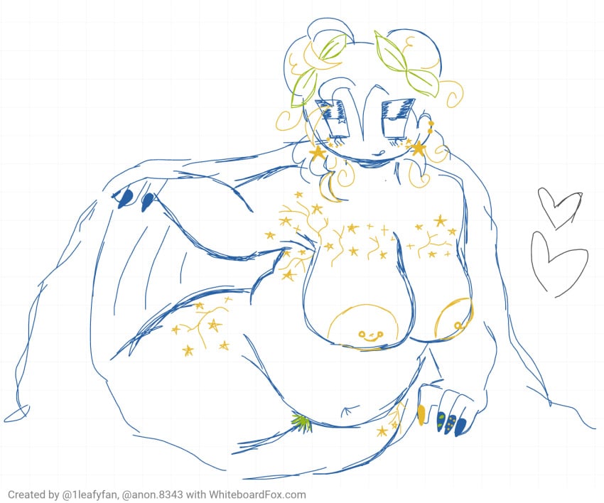 chubby_female inviting_under_covers mundo_torajo only_female sketch stars whiteboardfox zulmi