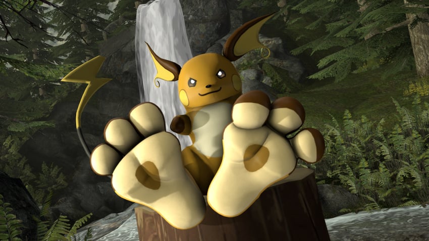 big_paws feet feet_on_face feet_up female female_focus female_only foot_fetish foot_focus furry happy jadeink looking_at_viewer looking_pleasured nintendo no_humans paw_fetish paw_focus paw_pose pawpads paws pokémon_(species) pokemon pokemon_(species) raichu raised_leg raised_tail simple_background smile toes toes_curled toes_spread video_game_character