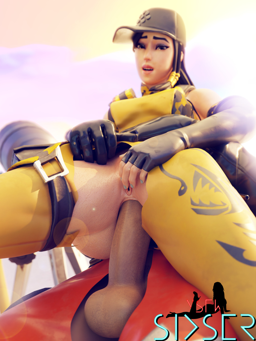 1boy 1girls 2023 3d absurd_res anal anal_sex ass big_ass big_penis black_hair breasts clothed_sex female female_focus fortnite fortnite:_battle_royale hi_res highres huge_ass huge_cock male outcast_(fortnite) pussy sixser tagme thick_thighs torn_clothes unseen_male_face