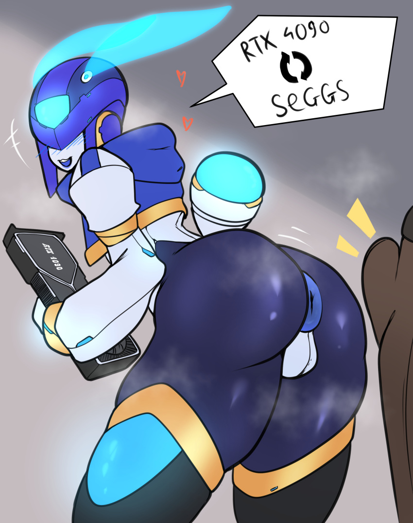 1boy backsack big_ass femboy girly lapi_(zzvinniez) offering presenting presenting_hindquarters robot stockings tagme thick_thighs trap zzvinniezz