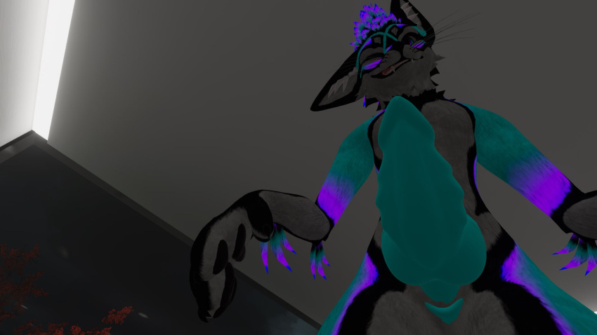 animal_genitalia animal_penis blue_fur cyan_fur jex jexouium penis purple_fur rexouium tagme twitter url vipertherex vrchat