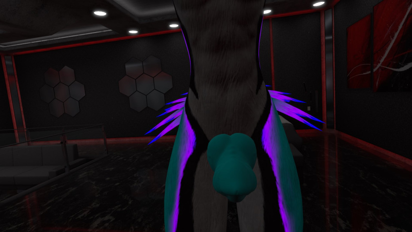 animal_penis anthro blue_fur canine_penis cyan_fur jex jexouium knot penis purple_fur rexouium tagme twitter uncensored url vipertherex vrchat