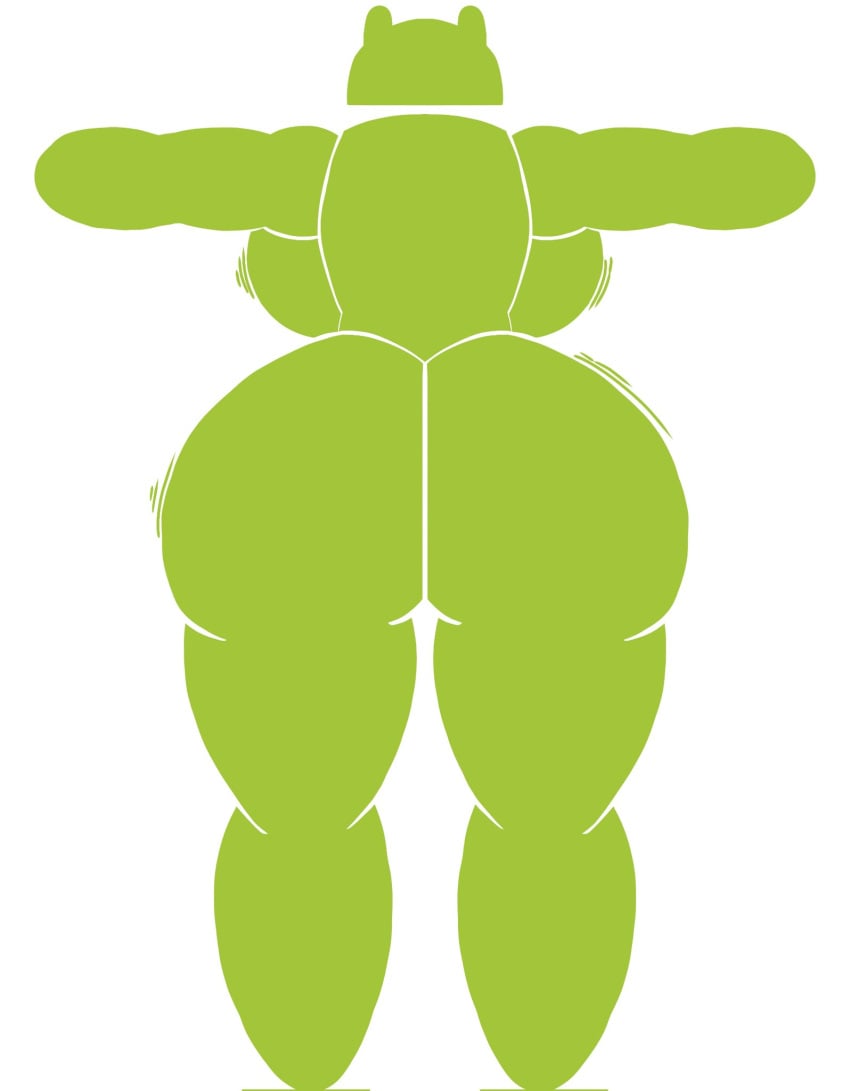 1girls 2023 android_(os) ass ass_focus back_view backboob big_ass big_breasts breasts bugdroid female female_focus gigantic_thighs green_body huge_ass huge_breasts large_ass large_breasts mascot rear_view solo solo_focus spread_arms thick_thighs videogamedunky white_background wide_hips