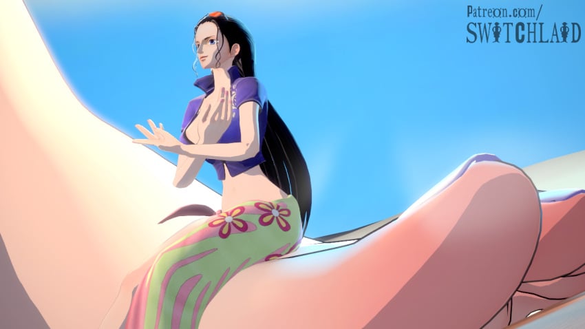 black_hair devil_fruit eyewear_on_head feet female female_only foot_fetish giant giantess glasses hana_hana_no_mi jacket nico_robin one_piece post-timeskip skirt soles sunglasses sunglasses_on_head switchlaid toenails toes