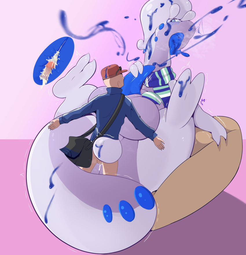 2boys absurd_res anal anal_sex animal_penis anthro balls ballsack blue_blush blue_cum blue_dick blue_eyes blue_penis blue_pupils blue_testicles blue_tongue blush bottomless clothed clothing cum cum_explosion cum_in_ass cum_inside duo erection gay generation_6_pokemon goodra hat headgear headwear hi_res human human_penetrating internal interspecies large_balls larger_male_smaller_male larger_penetrated male male/male male_only male_penetrating male_penetrating_male mammal masturbating_during_sex meta_request nintendo nude_male penetration penile penile_penetration penis pokémon_(species) pokemon pokemon_(species) pokephilia purple_body sans_blush sans_eye sans_glowing_eye sans_penis scrotum sex size_difference smaller_male smooth_penis tail_wrapped_around_body testicles thewizardstick tongue tongue_out toony