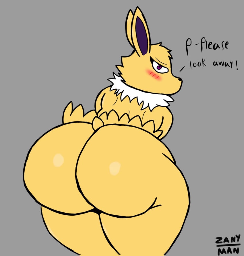 big_ass bubble_butt eeveelution huge_ass jolteon pokémon_(species) pokemon tagme zanymann