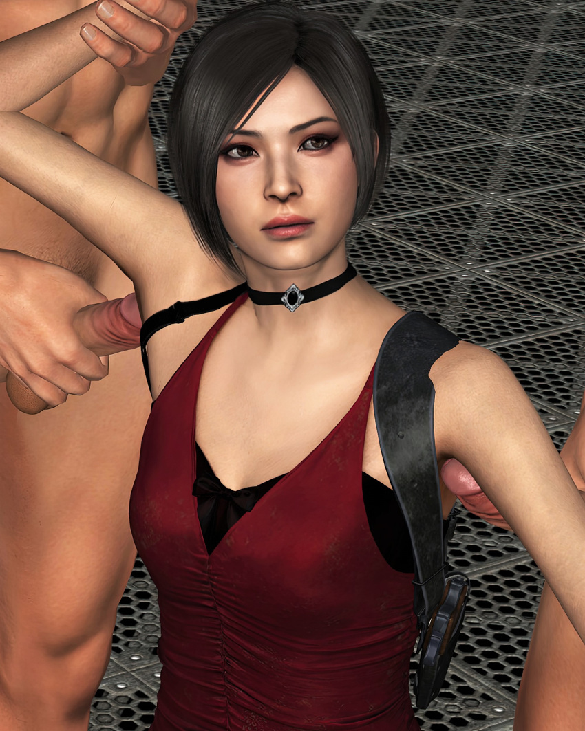 ._. 2boys 3d 3d_render 4:5 :| ada_wong ada_wong_(adriana) alternate_version_available arm_held_back armpit_fetish armpit_focus armpit_sex armpits asian_female bare_arms better_version_at_source black_choker black_eyes black_hair black_lingerie black_straps breasts capcom cg_art choker clothed_female_nude_male cocktail_dress cropped double_armpit_sex dress eyebags female fetish hair_down head_out_of_frame high_resolution holding_arm inverted_bob large_penis looking_up_at_partner male medium_breasts medium_hair mmf_threesome multiple_boys muscular_male nude nude_male one_arm_up penis red_dress resident_evil resident_evil_2 resident_evil_2_remake sexy_armpits shoulder_holster shoulder_strap sleeveless smooth_armpits straight stroking_penis third-party_edit threesome uncensored uncensored_penis upper_body very_high_resolution waist_up xnalara yourenotsam