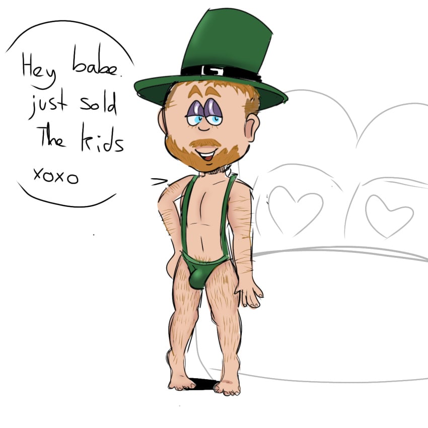 blue_eyes ginger_hair hairy leprechaun male_only sheebishly stpatricksday2022 toes twink