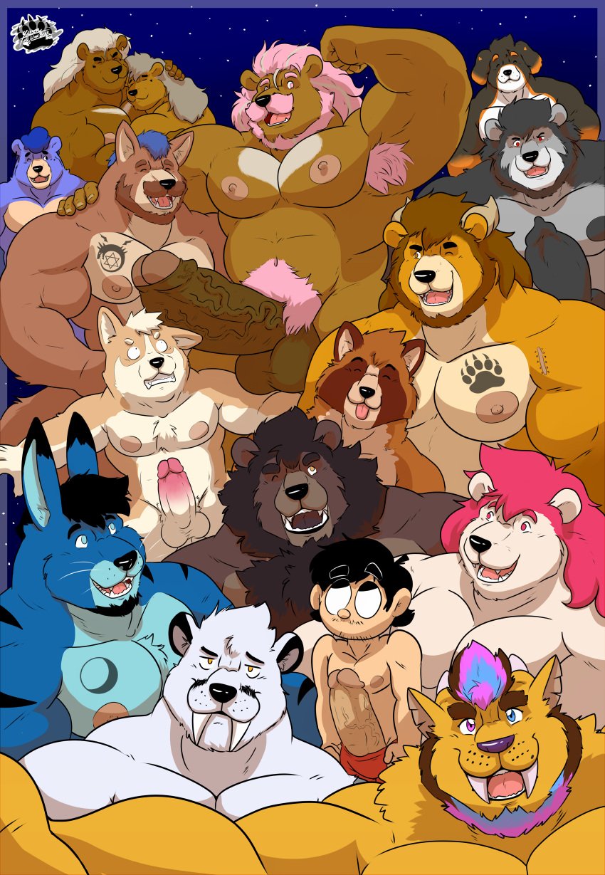 absurd_res animal_genitalia animal_humanoid animal_penis anthro bear big_penis black_haku_(yasser) bongo_kozlov boris_kozlov canid canine canine_penis canis cedrik_(yasser) cougar crayon_cursed domestic_dog erection felid feline genitals group hi_res human humanoid humanoid_genitalia humanoid_penis hybrid kai_lionbear_(character) kogino_(yasser) kyllo_kozlov lagomorph leono_hisashi leporid male male/male male_only mammal mammal_humanoid muscular muscular_anthro muscular_male nipples penis polidog_patrol puroy_(yasser) rabbit rengor_(yasser) saberkenji tanukis_(yasser) tattoo traviz_lionbear_(character) valor_(yasser) yasser yasser_lionbear_(character)