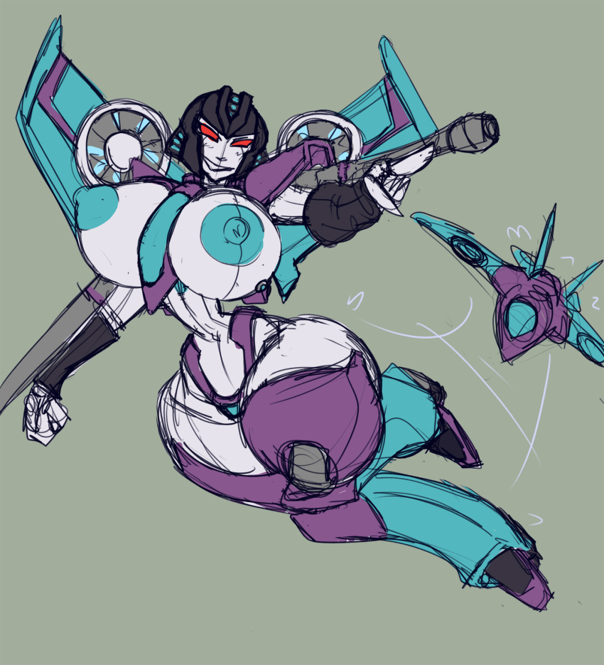 big_breasts blue_nipples female imric1251 purple_body red_eyes slipstream transformers wide_hips