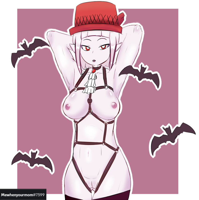 1girls armpits big_breasts discord_(app) discord_tag harness hat pussy roblox roblox_avatar sasagix source_request tagme tiktok vampire white_hair white_skin youtube youtube_hispanic