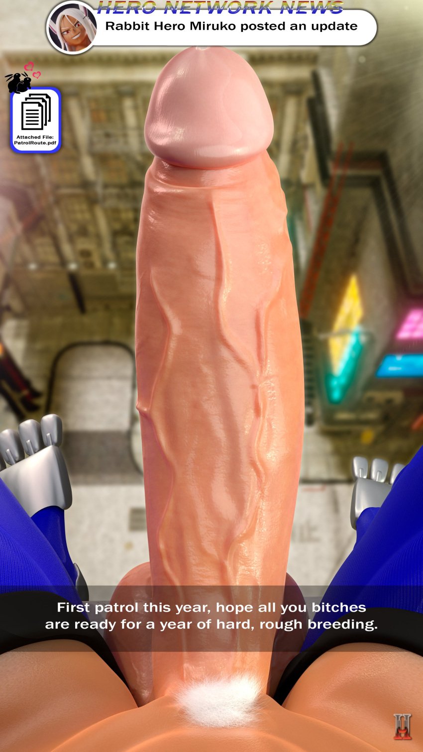 1futa 3d 3d_(artwork) blender camera_view dark-skinned_futanari dark_skin erection focus_on_penis futa_only futanari huge_cock miruko muscles muscular muscular_futanari my_hero_academia penis presenting_penis rumi_usagiyama selfie solo unnero1