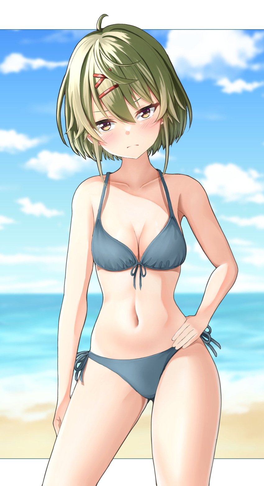 classroom_of_the_elite curvy_figure female manabe_shiho slim_waist swimsuit swimwear youkoso_jitsuryoku_shijou_shugi_no_kyoushitsu_e