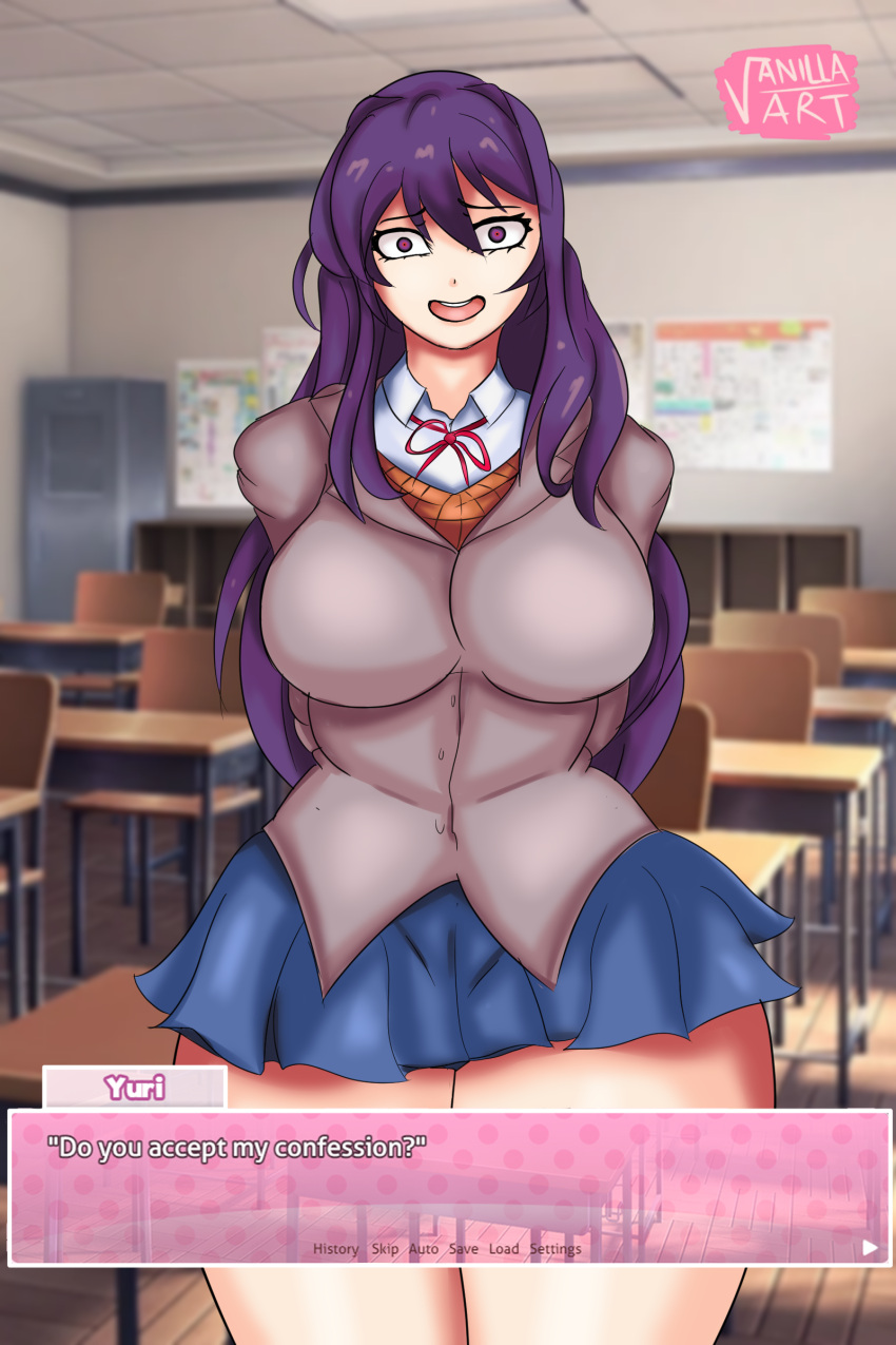 Yuri (Doki Doki Literature Club) Rule 34 Image