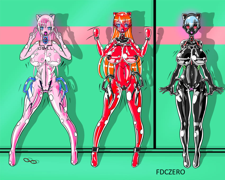 3girls ahegao asuka_langley_sohryu blue_hair breasts cat_ears corruption dollification fdczero female goo_transformation handles human large_ass large_breasts long_hair mari_illustrious_makinami neon_genesis_evangelion nipples orange_hair plugsuit post_transformation pussy rebuild_of_evangelion rei_ayanami sex_doll short_hair thick_thighs transformation wide_hips