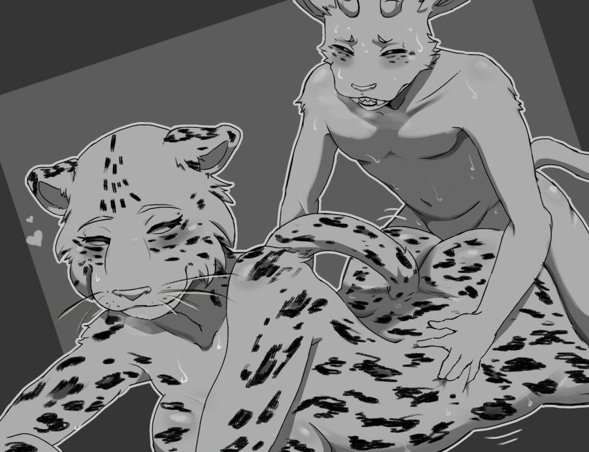 2020s 2023 age_difference antelope bad_parenting beastars black_and_white blush bodily_fluids bovid bovine breasts closed_eyes cub digital_media_(artwork) eye_spots fangs felid female_penetrated fur gazelle heart horn hybrid incest larger_female larger_penetrated leopard leopard_spots male_penetrating male_penetrating_(female) mammal melon's_mother melon_(beastars) monochrome mother mother_and_child mother_and_son motion_lines nude nyankyun540 older_female older_penetrated pantherine parent parent_and_child penetration penile penile_penetration predator/prey prey_penetrating_predator sex shaded sharp_teeth simple_background size_difference smaller_male smile son spots spotted_body spotted_fur steam sweat teeth whiskers young younger_male