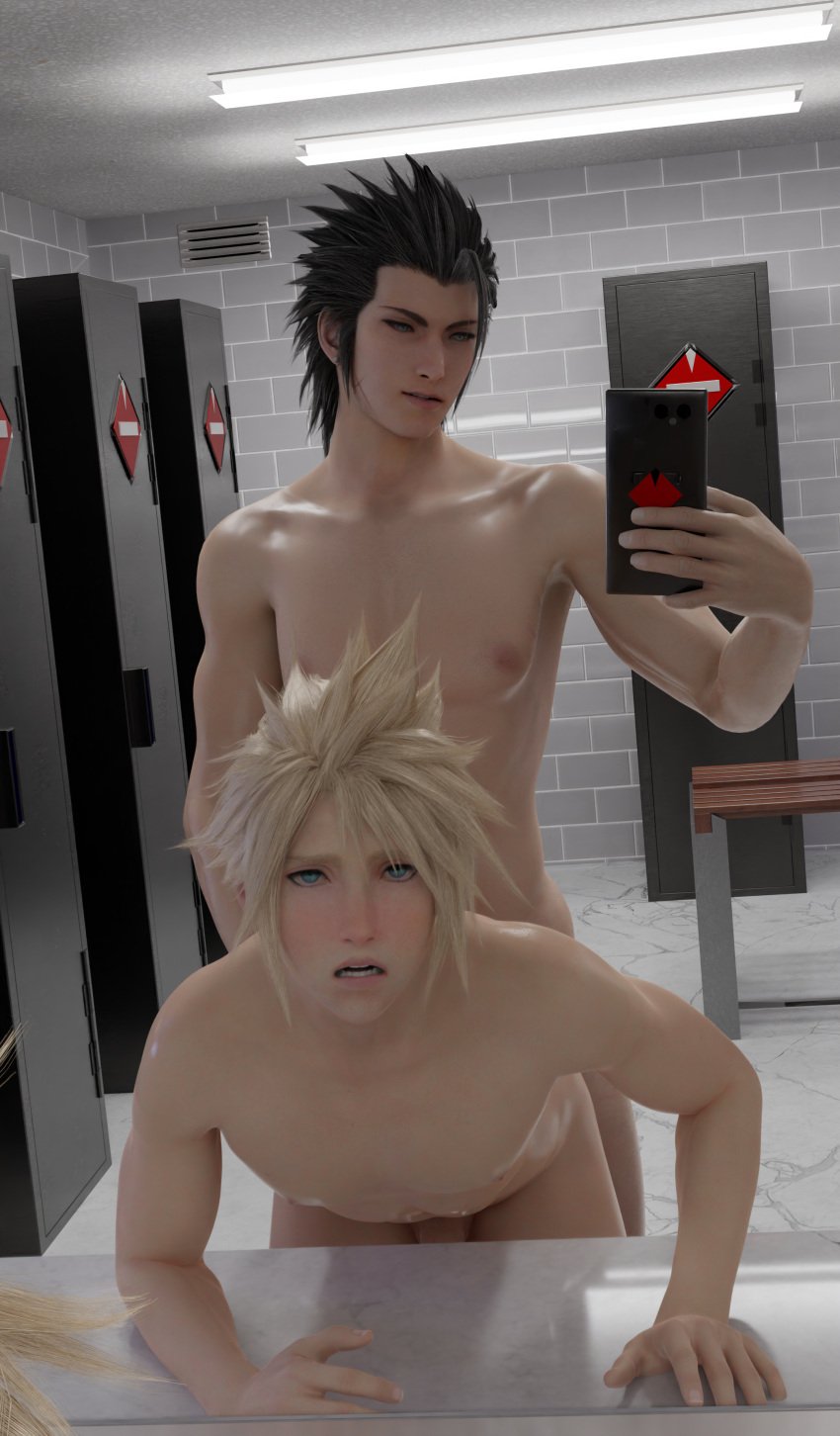 2boys 3d 5_fingers anal anal_insertion anal_sex ass balls cloud_strife consent doggy_style ejaculation embarrassed exhibitionism face_out_of_frame femboy final_fantasy final_fantasy_vii final_fantasy_vii_remake gay gay_anal gay_sex girly homosexual human human_only light-skinned_femboy light-skinned_male light_skin locker_room male male_on_male male_only male_penetrated male_penetrating male_top_male_bottom mirror_selfie natini18art perineum picture pretty_boy public sex shooting shy soft square_enix squirting thighs trap twink yaoi zack_fair