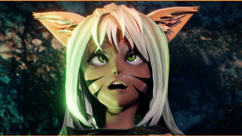 3d_(artwork) ahe_gao animal_humanoid biggreen brown_body comic digital_media_(artwork) eye_roll facial_markings felid felid_humanoid feline_ears female green_eyes hair head_markings hi_res humanoid looking_pleasured mammal mammal_humanoid markings meru_(biggreen) open_mouth penetration vaginal_penetration vaginal_penetration white_hair