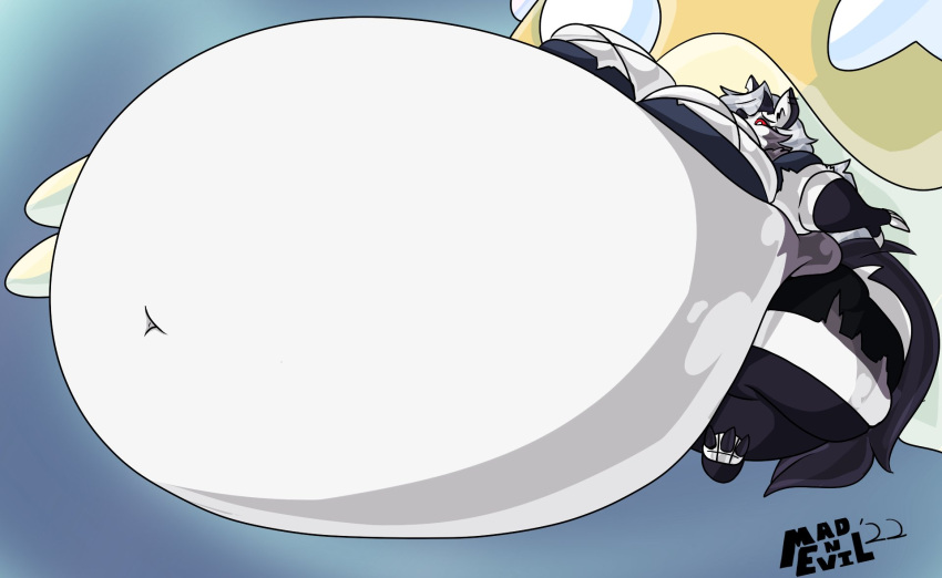 big_breasts breasts helluva_boss inflation loona_(helluva_boss) mad_n_evil no_humans tagme