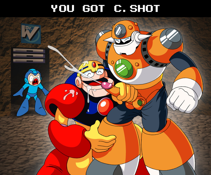 2boys concrete_man cumshot gay guts_man handjob looking_pleasured masturbation mega_man mega_man(classic) mega_man_9 robot shocked tagme