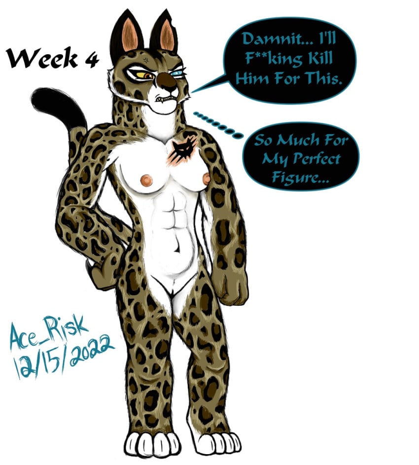 abs anthro athletic belly clouded_leopard dreamworks felid feline female hi_res kung_fu_panda mammal markings pantherine pregnant progression solo spots spotted_markings su_wu tattoo weight_gain wu_sisters