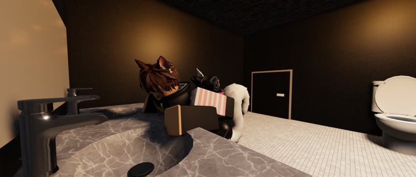 2boys 3d 4k artist_request bathroom blush cum cum_in_ass cum_inside doors_(roblox) femboy gay neko_seek_(doors) roblox roblox_game robloxian rough_sex seek_(doors) seek_chan source_request tagme