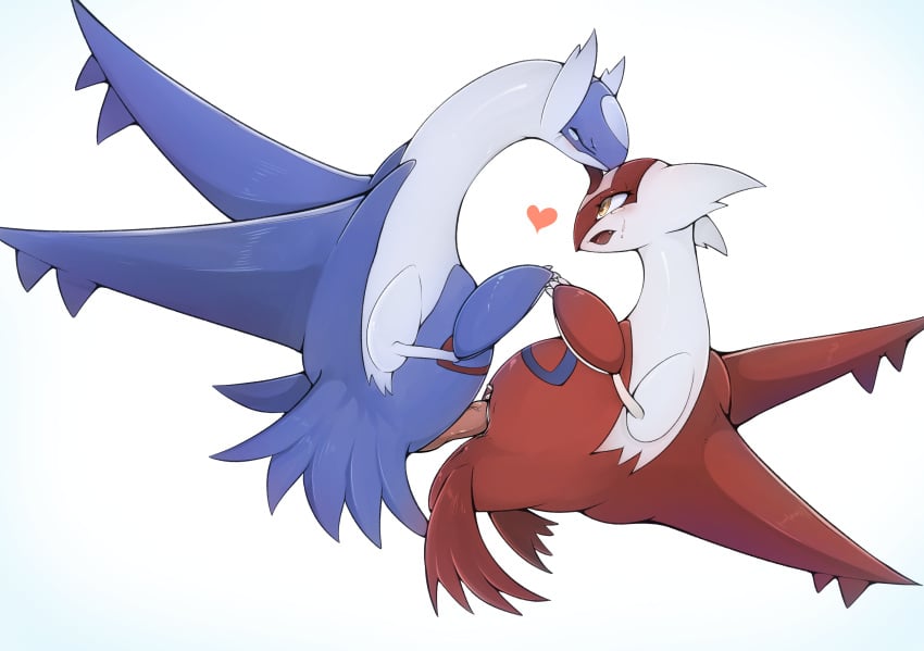 dragon duo female generation_3_pokemon hi_res latias latios legendary_pokemon male male/female nintendo pokémon_(species) pokemon pokemon_(species) sloppy_bird