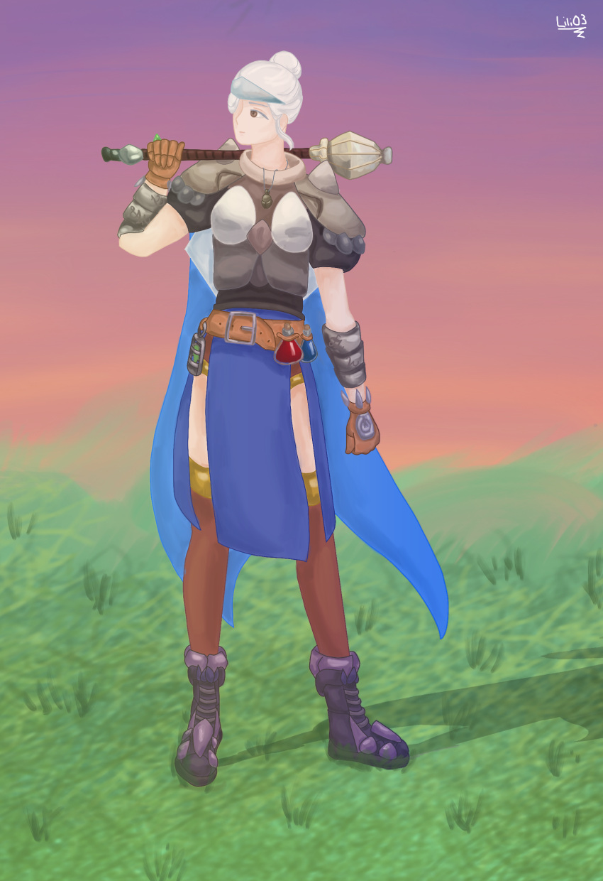 girl hordes.io legs mace shaman skirt