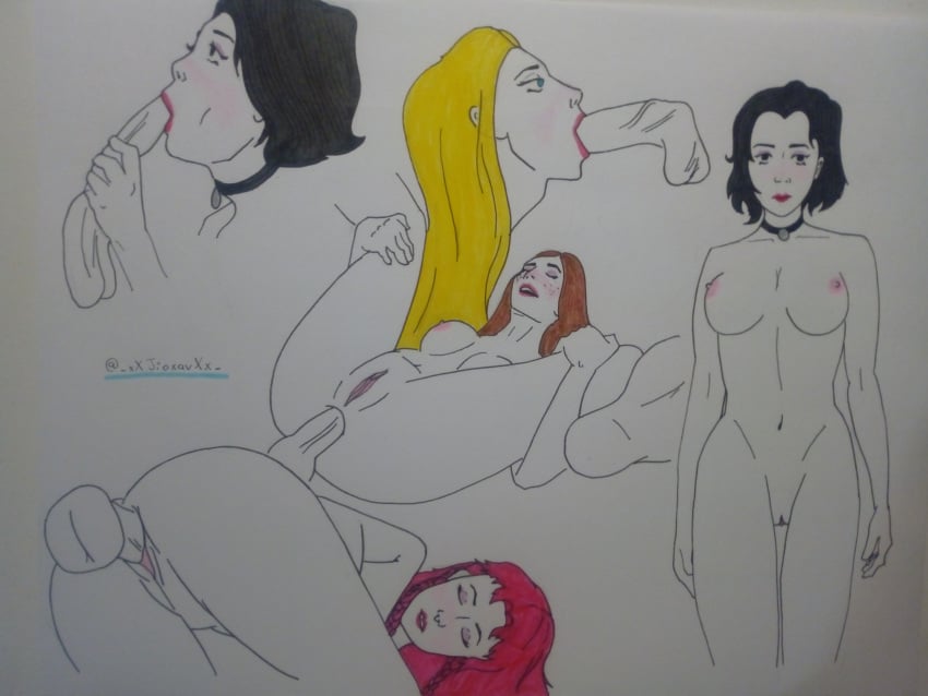 4girls anal anal_penetration anal_sex areolae artist_request ass big_breasts big_penis black_choker black_hair blonde_hair blowjob blush breasts brown_hair closed_eyes daddy's_girl dick doomer_girl faceless_male fellatio female from_behind goth goth_girl hetero huge_ass huge_cock large_breasts long_hair looking_at_viewer looking_pleasured masturbation medium_breasts meme milf mommy_e-thot nipples nude nude_female oral pink_hair sex short_hair simple_background sketch spread_legs straight traditional_media_(artwork) tradwife white_background wojak_comics