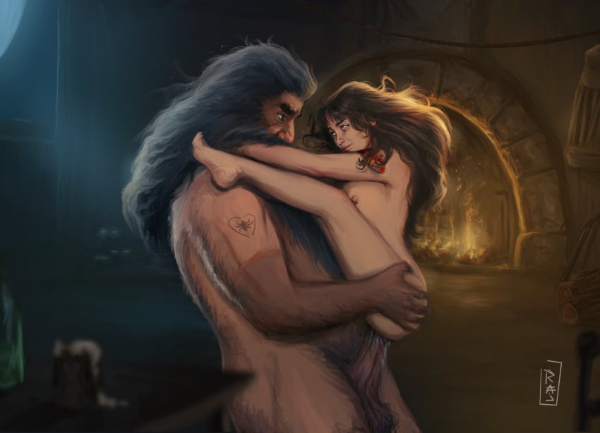 age_difference alternate_version_available arm_tattoo background balls barefoot beard beer big_penis black_hair breasts brown_hair bushy_hair butterbeer carrying carrying_partner completely_nude detailed_background drink duo eye_contact eyes facial_hair feet female female_penetrated fire fireplace giant gryffindor hagrid hagrid's_hut hair hairy hairy_arms hairy_balls hairy_male harry_potter hermione_granger holding_object human indoors legs_up light long_hair looking_at_another male male_penetrating male_penetrating_female moon moonlight necktie neckwear night nipples nude nude_female nude_male nudity older_male open_eyes penetration penis rajdraw sex side_view small_breasts smaller_female standing standing_sex straight student table tan_body tanline tattoo teacher teacher_and_student unprofessional_behavior window younger_female