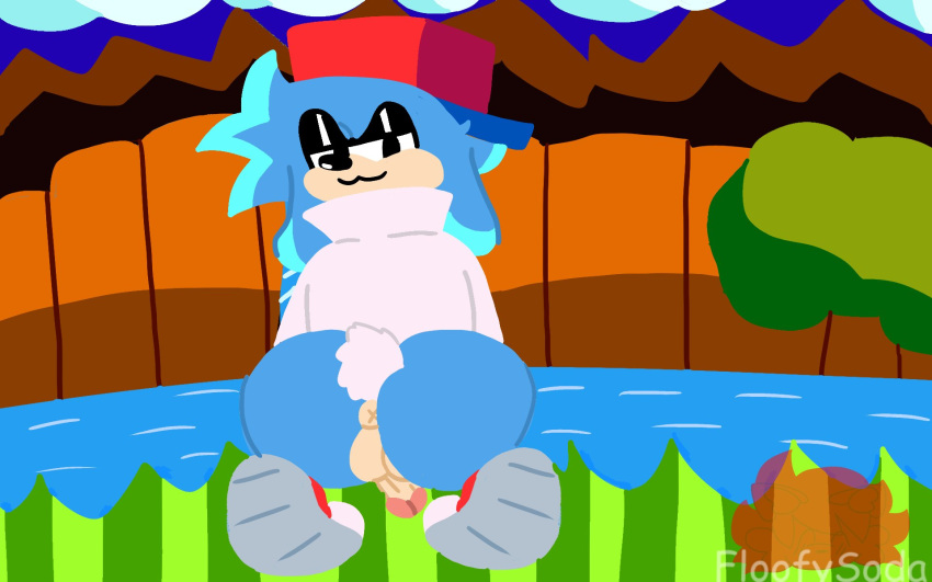 1boy anus anus_peek anus_worship ass ass_focus bent_legs bent_over bisexual encore_boyfriend_(friday_night_funkin) floofysoda friday_night_funkin male mobian_(species) oc sega soda_(floofysoda) solo sonic_(series) sonic_the_hedgehog_(series)