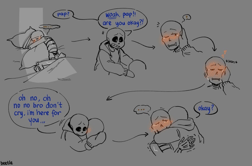 2boys 2d dialogue english english_dialogue english_text male papyrus sans tagme talking text undertale undertale_(series)