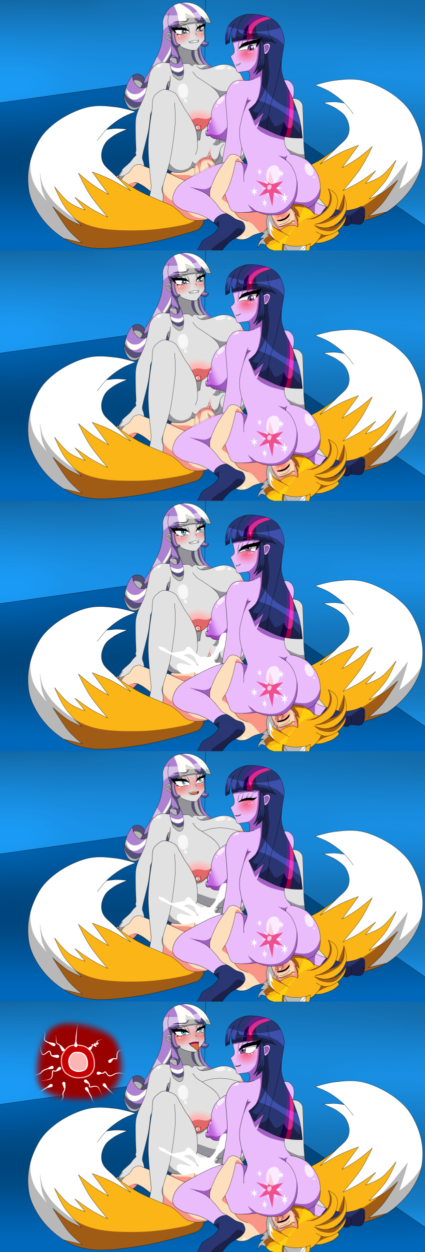 1boy 2girls ahe_gao big_ass blush breasts closed_eyes comic crossover cum cum_in_pussy cum_inside cumflated_belly cumflation cutie_mark eastern_and_western_character equestria_girls face_in_ass fox fox_boy fox_ears friendship_is_magic gijinka hasbro huge_breasts human humanized impregnation inflation large_breasts lavender_hair male/female milf mother mother_and_daughter my_little_pony older_female older_woman_and_younger_boy orange_hair purple_hair sega sitting_on_face smaller_male sonic_(series) sonic_the_hedgehog_(series) straight straight_sex tails tails_the_fox thick_thighs threesome tongue_out twilight_sparkle_(eg) twilight_velvet_(eg) unseen_male_face vaginal_penetration vaginal_sex xml_xrossover(artist) younger_male