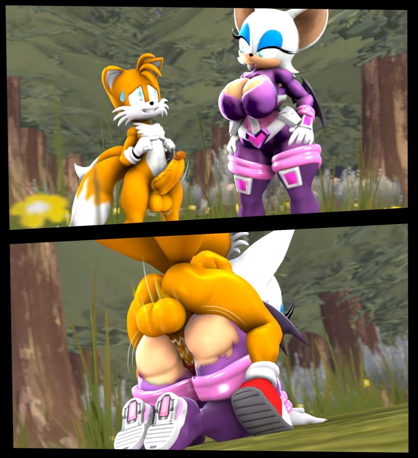 1boy 1girls 3d 3d_model anamelesschao ass female forest larger_female larger_penetrated mobian mobian_(species) mobian_bat rouge_the_bat rouge_the_bat_(heroes) sega size_difference smaller_male sonic_(series) sonic_adventure_2 sonic_heroes sonic_the_hedgehog_(series) tagme tails vaginal_penetration